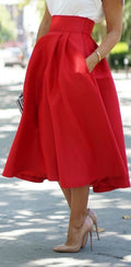 Img 6 - Women Popular Mid-Length Pocket Tutu Skirt