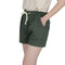 Img 5 - Summer Women Pants Stretchable Cotton Blend Shorts Drawstring Elastic Waist Wide Leg Jogging Hot