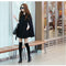 Img 4 - Plus Size Women Korean Wool Coat Mid-Length Shawl Tops Coat