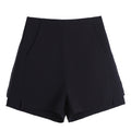 Img 5 - Chiffon Wide Leg Shorts Women Summer Minimalist Slim Look High Waist A-Line Casual Pants Korean Outdoor Hot