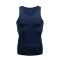 Img 4 - Men Sporty Fitted Quick-Drying Sleeveless Fitness Stretchable Solid Colored Jogging Tank Top