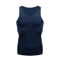 Img 13 - Men Sporty Fitted Quick-Drying Sleeveless Fitness Stretchable Solid Colored Jogging Tank Top