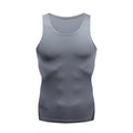 Img 3 - Men Sporty Fitted Quick-Drying Sleeveless Fitness Stretchable Solid Colored Jogging Tank Top
