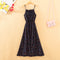 Img 6 - Holiday Women Chiffon Printed Long Bare Back Strap Travel Seaside Beach Dress Beachwear