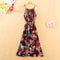 Img 13 - Holiday Women Chiffon Printed Long Bare Back Strap Travel Seaside Beach Dress Beachwear