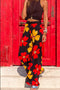 Img 9 - Popular Europe Printed Waist Elastic Wide Leg Pants