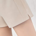 Img 4 - Summer Korean chicHigh Waist Wide Leg Shorts Women Plus Size Loose Chiffon Casual A-Line Pants