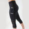 Img 5 - Popular Three Quarter Jogging Sporty Fitness Side Pocket Mobile Phone Mesh Yoga Women Slimming Pants