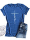 IMG 106 of Popular Women T-Shirt Europe faith T-Shirt