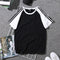 Img 6 - Summer Couple Short Sleeve Loose Undershirt Student Sporty Three Bars T-Shirt