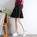Img 3 - A-Line Women Skirt Summer High Waist Elegant Loose Flare Casual Sporty Chic Stretchable Skirt