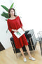 IMG 116 of Loose Plus Size Pyjamas Loungewear Modal Batwing Sleeve Bare-Shoulder Dress Sleepwear