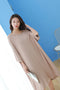 IMG 124 of Loose Plus Size Pyjamas Loungewear Modal Batwing Sleeve Bare-Shoulder Dress Sleepwear