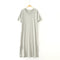 Img 7 - Modal Pajamas Pyjamas Women Short Sleeve Thin Loose Plus Size Home Dress Splitted Outdoor Dress