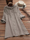 Img 5 - Popular Women Cotton Blend Hooded Long Sleeved Shirt Plus Size Blouse