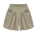 Img 5 - Shorts Women Summer Black High Waist Loose Slim-Look Plus Size All-Matching Wide Leg Casual Pants