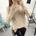 Img 11 - Women High Collar Loose Korean All-Matching Thick Long Sleeved Sweater