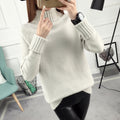 Img 8 - Women High Collar Loose Korean All-Matching Thick Long Sleeved Sweater