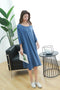 IMG 120 of Loose Plus Size Pyjamas Loungewear Modal Batwing Sleeve Bare-Shoulder Dress Sleepwear