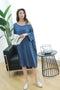 IMG 119 of Loose Plus Size Pyjamas Loungewear Modal Batwing Sleeve Bare-Shoulder Dress Sleepwear