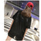 IMG 125 of Mid-Length T-Shirt Women Short Sleeve Loose Korean Student Half Sleeved Tops Summer T-Shirt