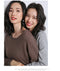 IMG 123 of Short Pullover Women Korean Round-Neck Long Sleeved Plus Size Tops Sweater Undershirt Outerwear