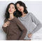 IMG 124 of Short Pullover Women Korean Round-Neck Long Sleeved Plus Size Tops Sweater Undershirt Outerwear