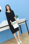 IMG 109 of Loose Plus Size Pyjamas Loungewear Modal Batwing Sleeve Bare-Shoulder Dress Sleepwear