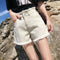 Img 2 - Black Denim Shorts Women Summer Korean Loose High Waist Slim Look chicPopular Inspired Wide Leg Hot Pants