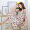 Img 8 - Pyjamas Women Summer Cotton Cartoon Printed Strap Student Pregnant Woman Adorable Plus Size Loungewear Thin