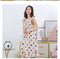 IMG 148 of Pyjamas Women Summer Cotton Cartoon Printed Strap Student Pregnant Woman Adorable Plus Size Loungewear Thin Sleepwear