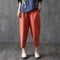 Img 4 - Cotton Plus Size Women Pants Ankle-Length Loose Casual Blend Carrot