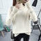 Img 12 - Women High Collar Loose Korean All-Matching Thick Long Sleeved Sweater