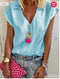 Img 10 - Summer Popular Plus Size Women Short Sleeve Solid Colored Casual T-Shirt Tops Shirt Blouse