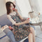 Img 9 - Summer Korean Flare Sleeves Bare Shoulder Chequered Dress Women Student Loose A-Line Doll Dress