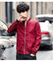 IMG 119 of Jacket Trendy Thin Solid Colored Stand Collar Baseball Jersey Young Outerwear