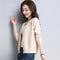 IMG 105 of Solid Colored V-Neck Knitted Single-Breasted Cardigan Korean Women Sweater Shawl Outerwear