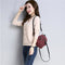 IMG 106 of Solid Colored V-Neck Knitted Single-Breasted Cardigan Korean Women Sweater Shawl Outerwear