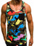 Men Summer Sporty Casual Vest Slim Look Breathable Camo Prints Printed Personality Sleeveless Tank Top