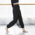 Img 2 - Dance Yoga Pants Ankle-Length Chiffon Slim-Look Lantern Slim-Fit Thin Plus Size Women Culottes Pants