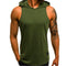 Img 3 - Men Summer Sporty Casual Printed Hooded Slim Look Breathable Sleeveless Tank Top