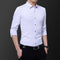 Img 6 - Long Sleeved Shirt Men Trendy Casual Korean Slim Look Handsome Solid Colored Men Shirt