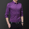 Img 12 - Long Sleeved Shirt Men Trendy Casual Korean Slim Look Handsome Solid Colored Men Shirt