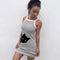 Img 5 - Popular Kitty Printed Slip Dress