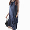 Img 4 - Trendy Plus Size Women Cotton Blend A-Line Pocket Line Under Dress Pocket Dress