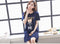 IMG 123 of Summer Women Round-Neck Thin Pyjamas Knitted Cotton Short Sleeve One-Piece Mid Length Loungewear Sleepwear