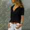 Europe Solid Colored Short Sleeve Lapel Women Tops Popular Blouse