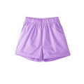Img 17 - Korean Women Summer Mid-Waist Loose Large Plus Size Wide Leg Sporty Casual Student Candy Colors Shorts