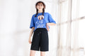 IMG 102 of Women Summer Cotton Shorts Korean Solid Colored Loose Casual Student Bermuda Shorts
