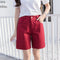 Img 1 - Korean All-Matching Shorts Loose Student Casual Pants Women Mid-Length Summer Bermuda Shorts